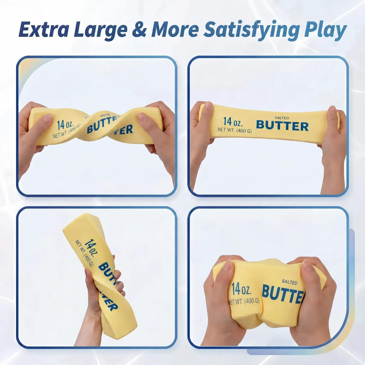 Squishy Toy - Medium Butter (14 oz) - Yellow