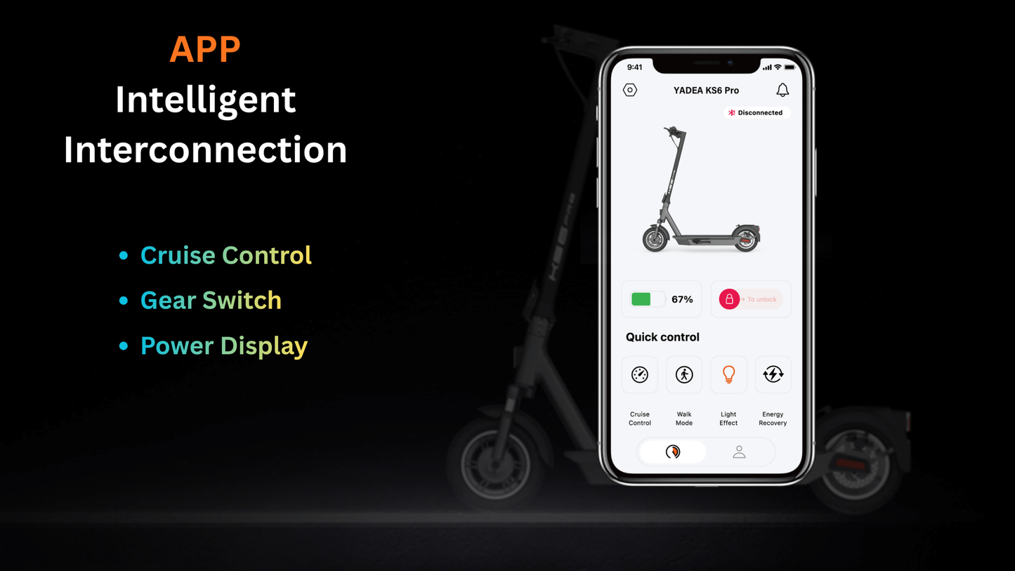 Yadea KS7 Pro Electric Scooter – 500W Motor, Long-Range Commuter Scooter with 10" Tires & Dual Suspension