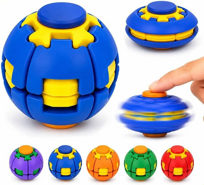 Pressing Fingertip Gyro Spinner / Press Spin Toy (Mixed Colors)