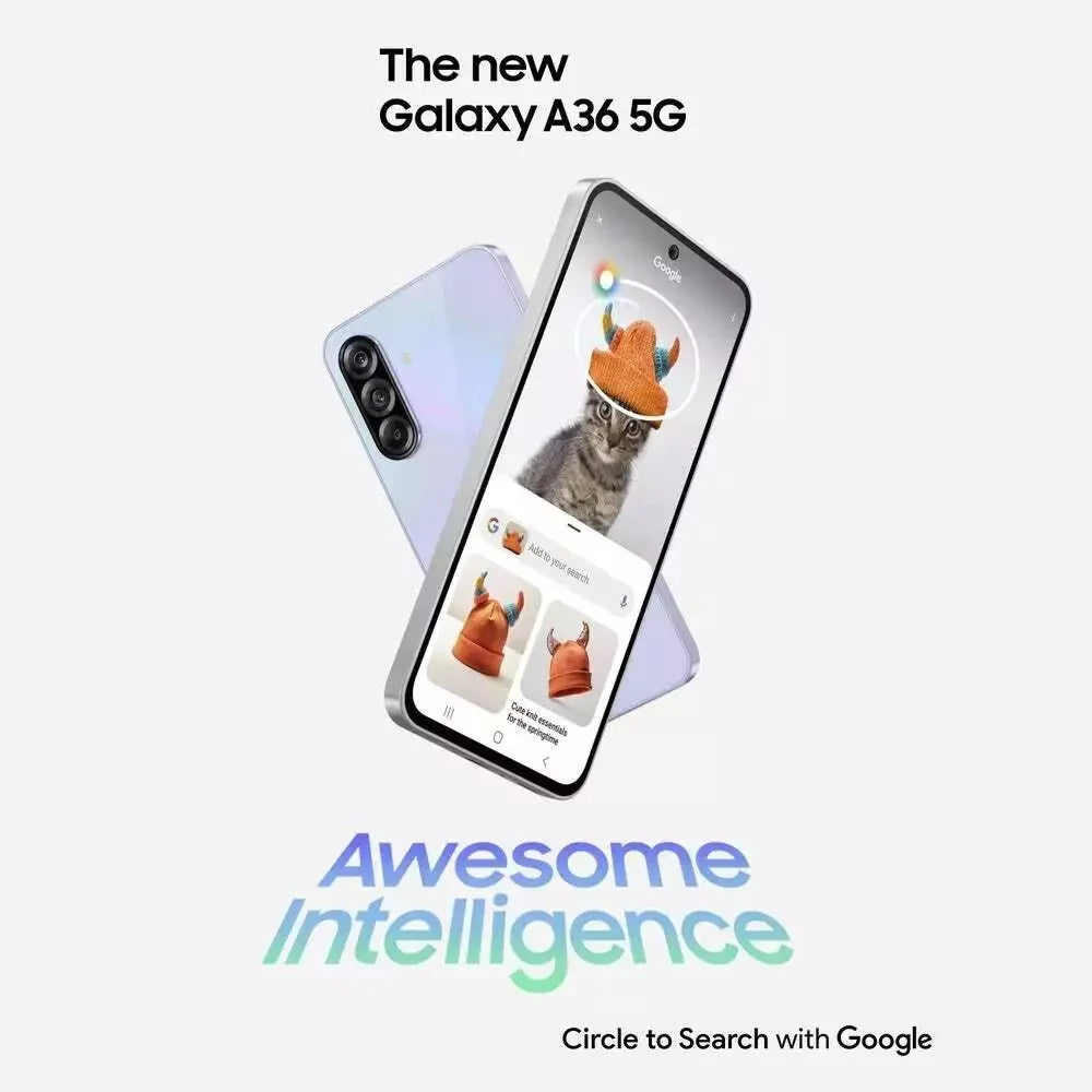 Samsung Galaxy A36 5G – 6.7″ AMOLED Display, 50MP Camera, 5000mAh Battery, Dual Sim, Unlocked (SM-A366E/DS)