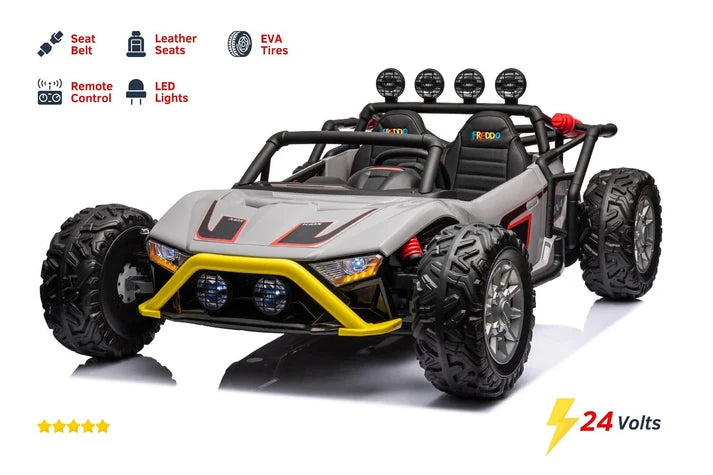 Remote-Controlled Buggy Mountain Car for Kids – 24V 2-Seater with Open Doors – HD-JS3168