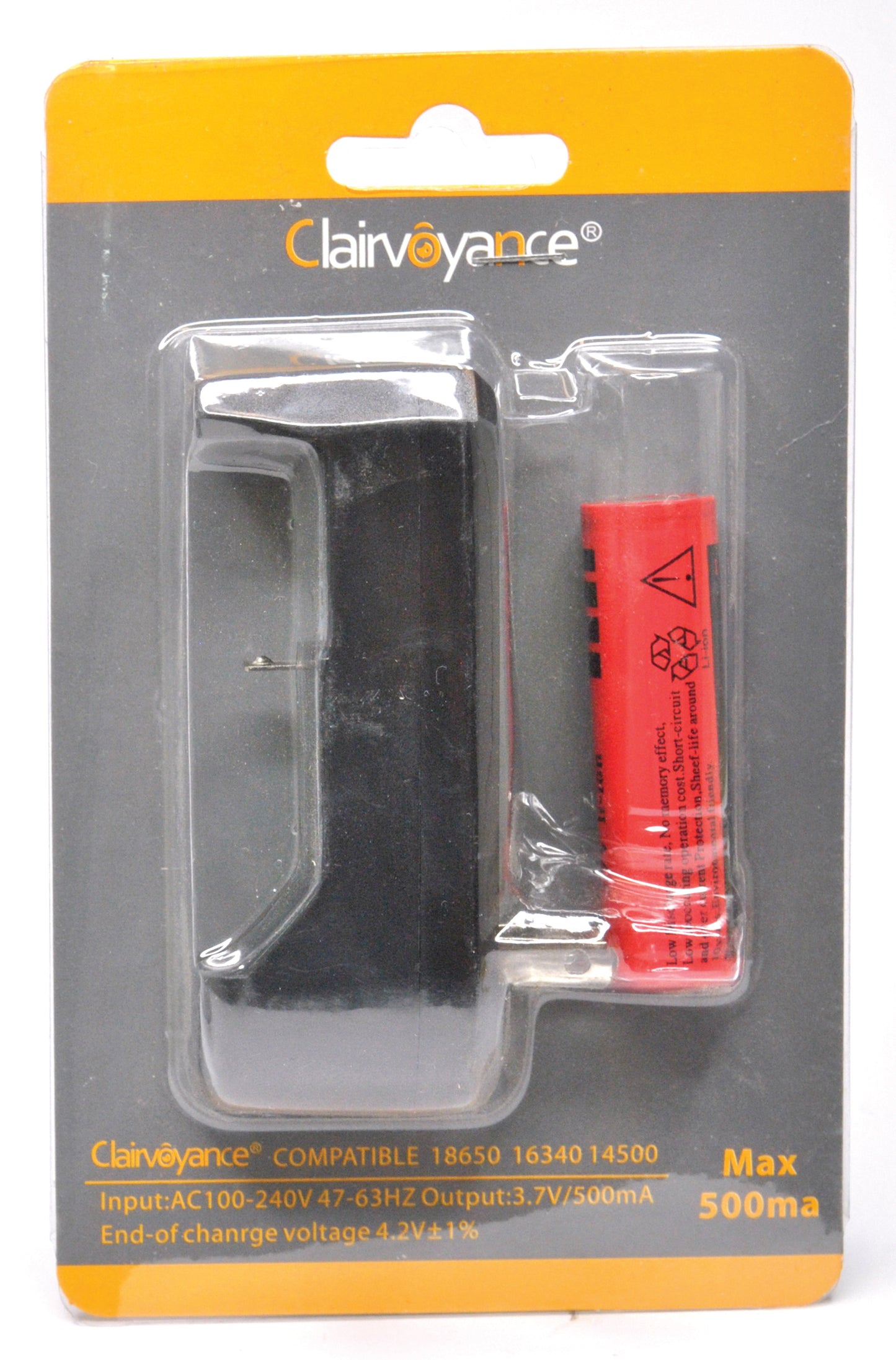 Clairvoyance ES1 Charger & Rechargeable Battery(500ma) (ZF238)