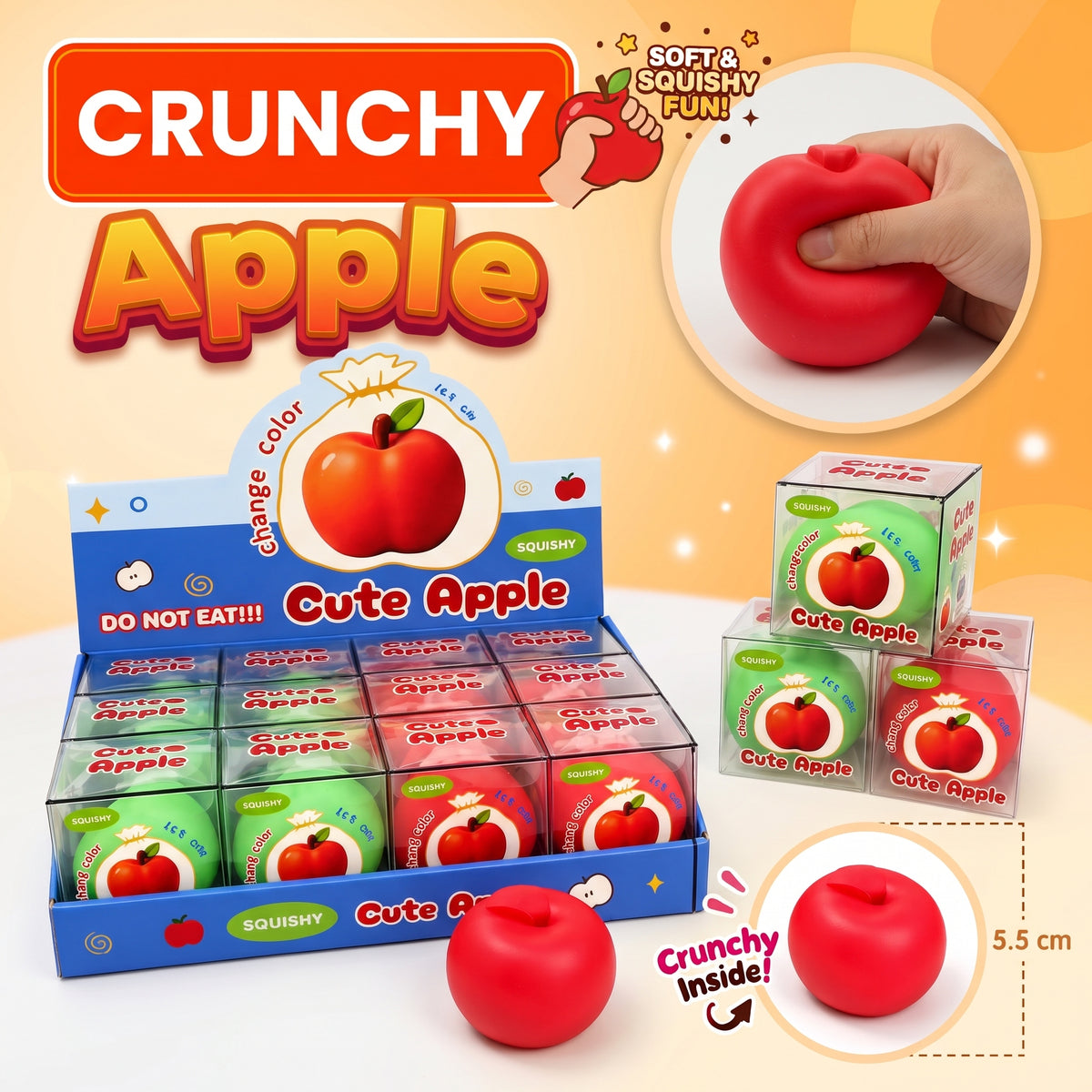 Squishy Toy - Crunchy Apple