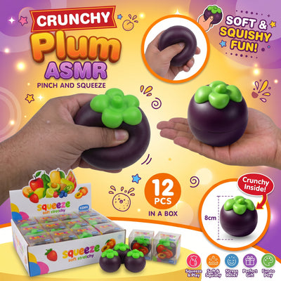 Squishy Toy - Crunchy Plum / Mangosteen (8 cm)