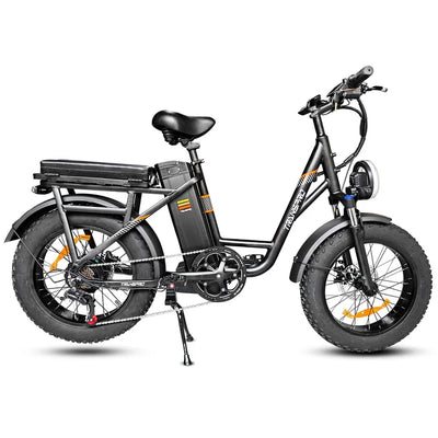 TRANSPro E21 Fatbike Electric Bike – 750W Motor, 48V 26Ah Battery, 50–55 Mile Range, 20" Fat Tires