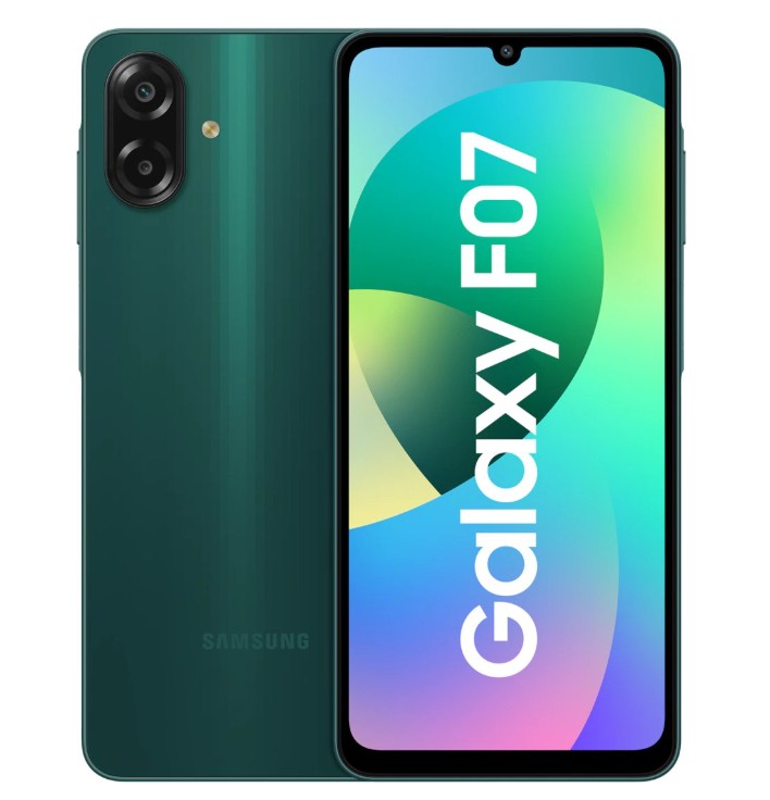 Samsung Galaxy F07 4G (International Version) – 6.7″ Display, 50MP, Dual SIM, Unlocked (SM-E075F/DS) - Green (NEW)