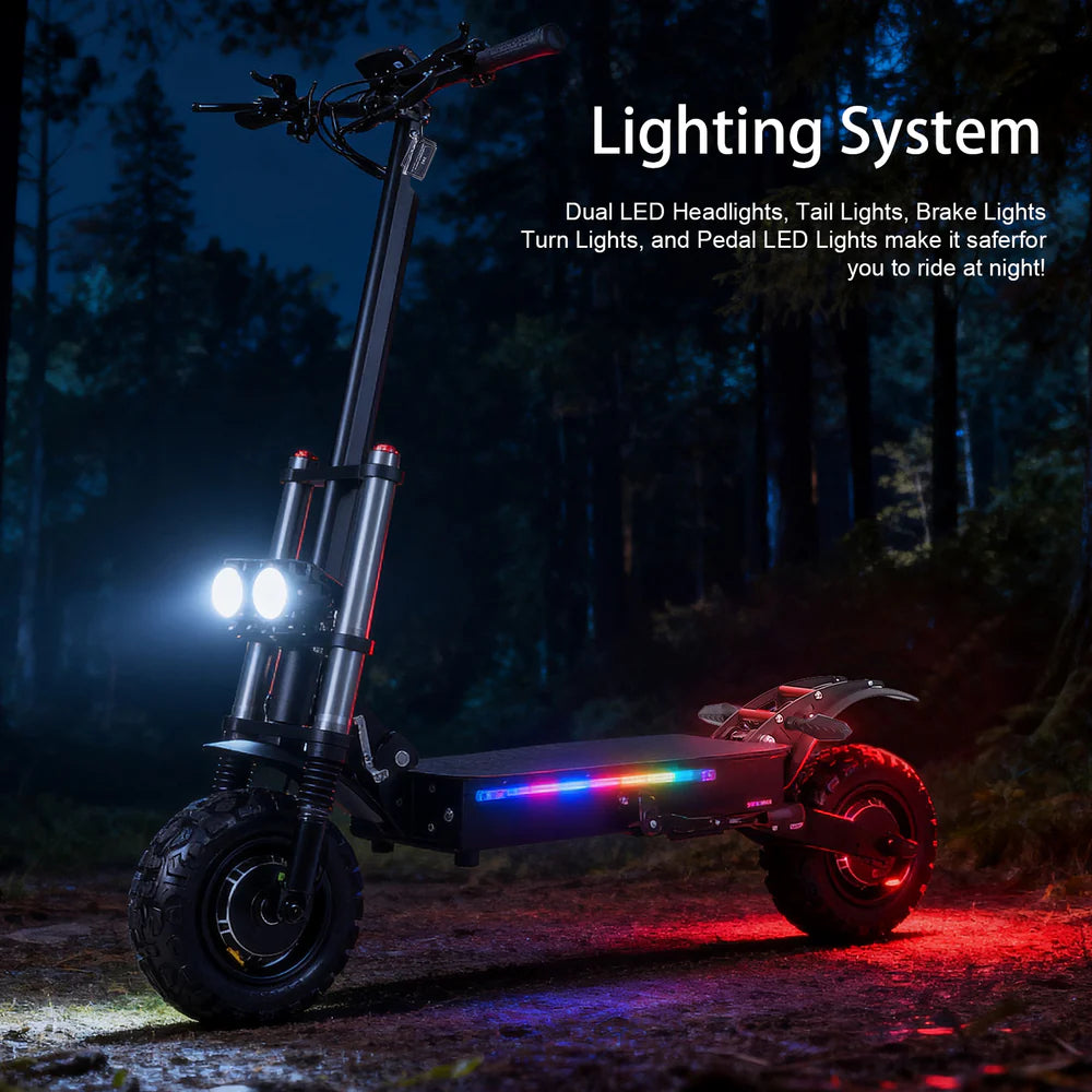 Freeboy J30 Max Dual Motor Electric Scooter – 5600W Peak Power, 60V Battery, 11" Off-Road Tires