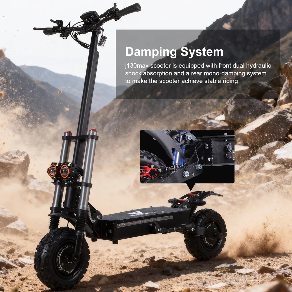 Freeboy J30 Max Dual Motor Electric Scooter – 5600W Peak Power, 60V Battery, 11" Off-Road Tires