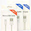 MicroUSB Cable - 3ft/ 5ft/ 10ft (White Package w/ Blue Corner)