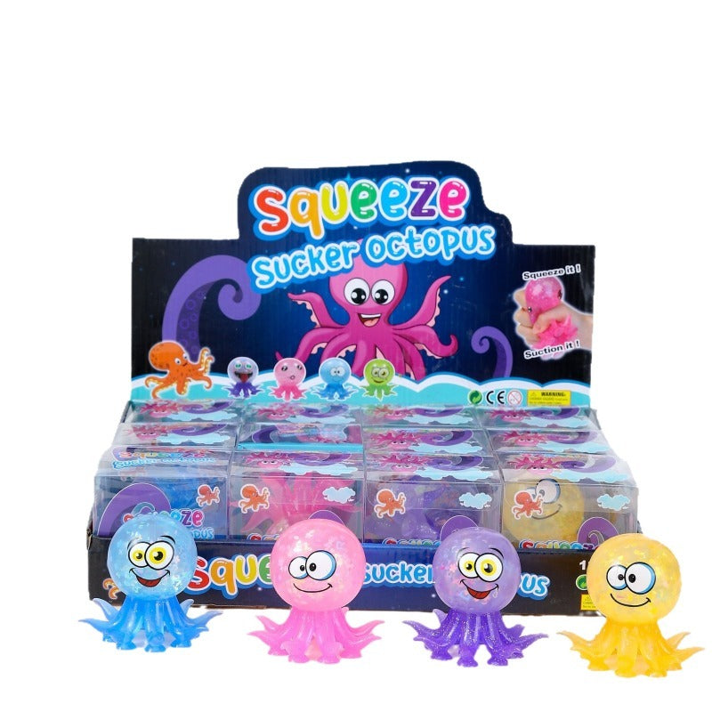Squishy Toy - Octopus (Slow-Rise with Glitter Gel)