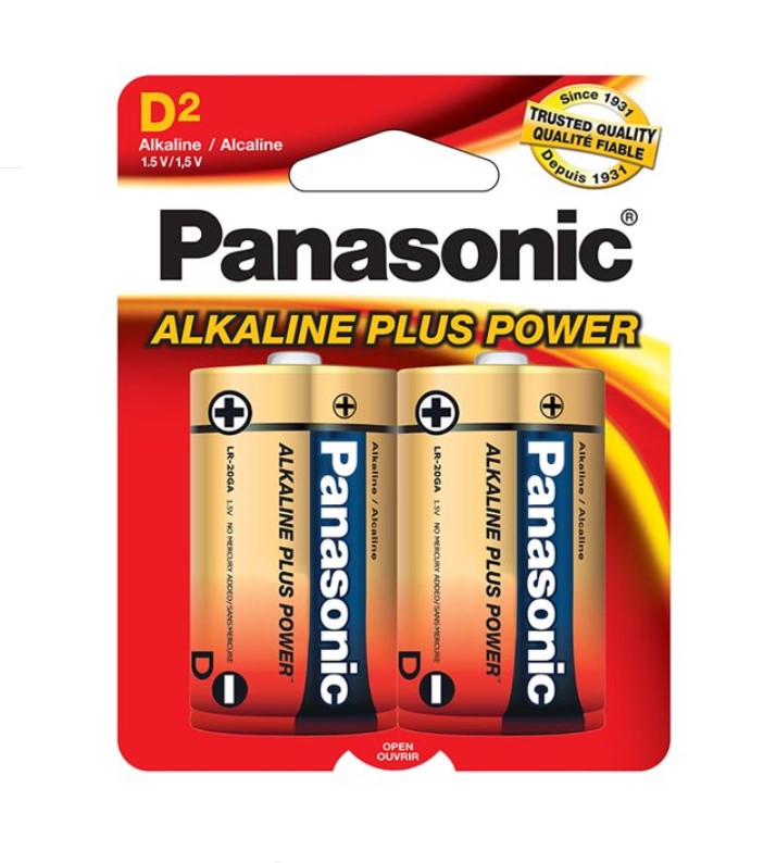 Panasonic Alkaline 2 - D X 2 Battery