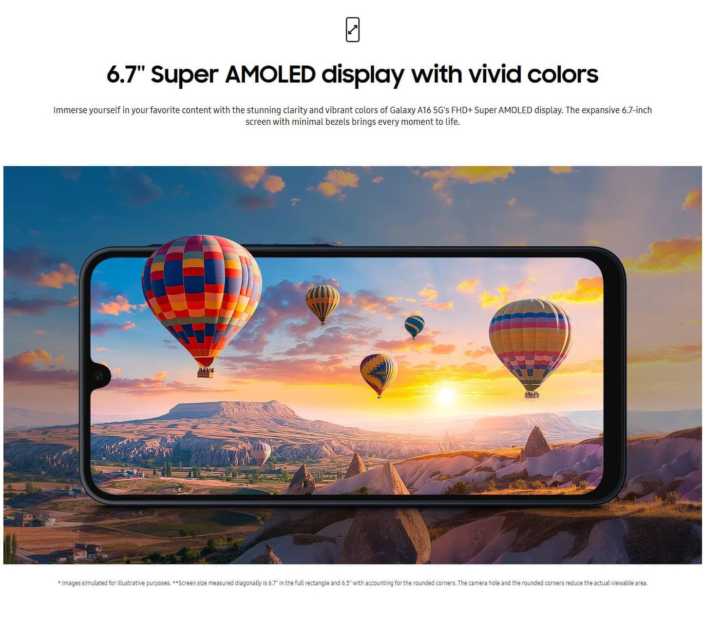 Samsung Galaxy A16 5G (128GB + 6GB RAM) – 6.7″ Display, 50MP, Dual SIM, Unlocked (SM-A166U1) (NEW)