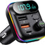 Multifunction Wireless Car MP3 Player with (2 USB & 1 Type C) Charger (T70)