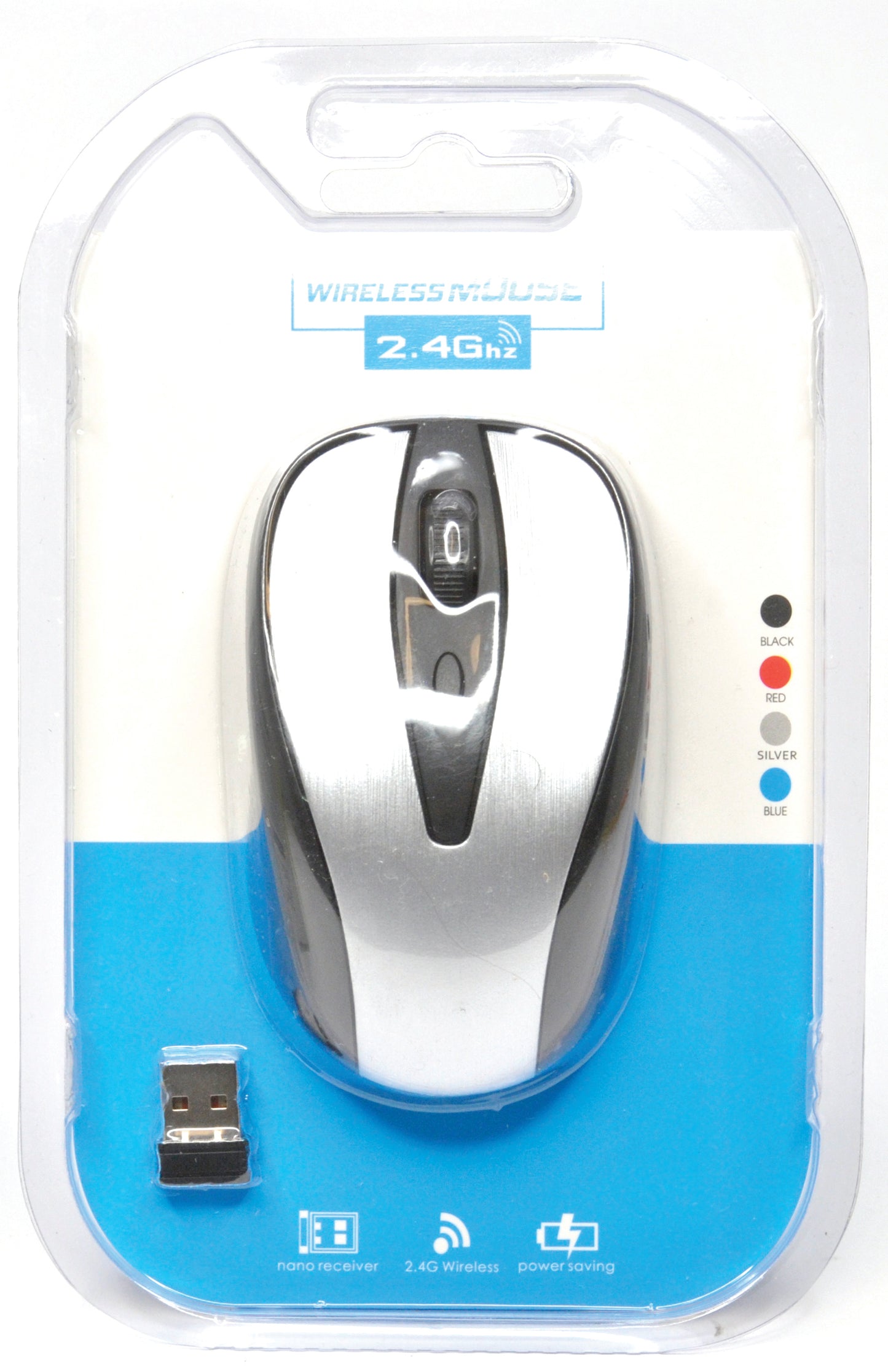 2.4 GHz Wireless Optical Mouse (RF-6370 - Black Diamond Cut Design)