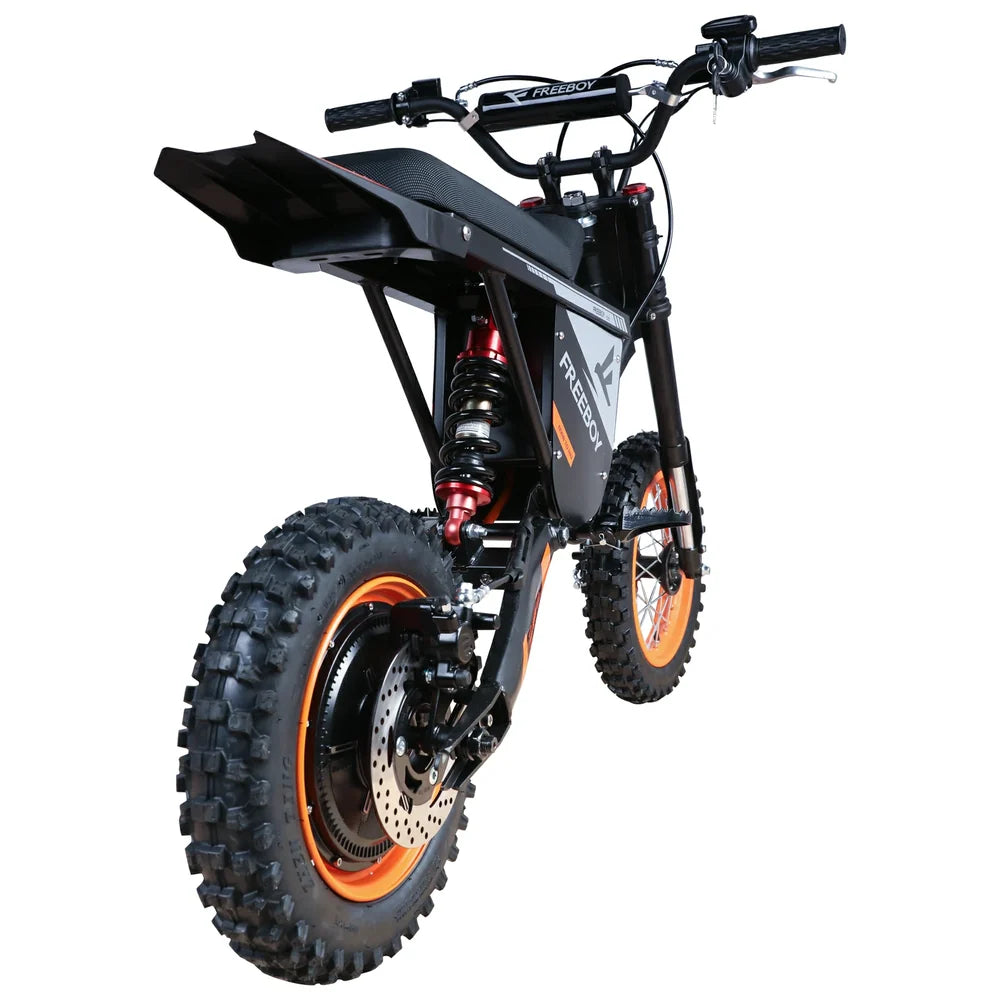 FREEBOY Y66 Electric Dirt Bike – 3000W Motor, 48V 30Ah Battery, 31-Mile Range, 12" Off-Road Tires