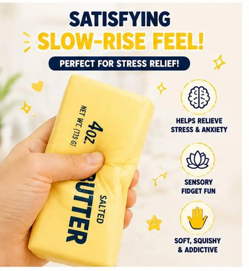 Squishy Toy - Mini Butter (4 oz) - Yellow