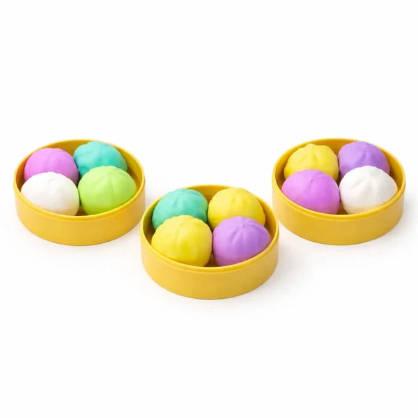 Squishy Toy - 4 in 1 Mini Monotone Dumpling Soft (Mix Colors)