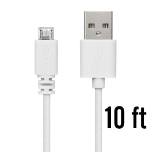 AAA micro USB Cable 10ft (Plastic Package)