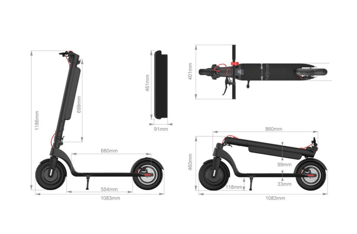 HX X8 Electric Scooter