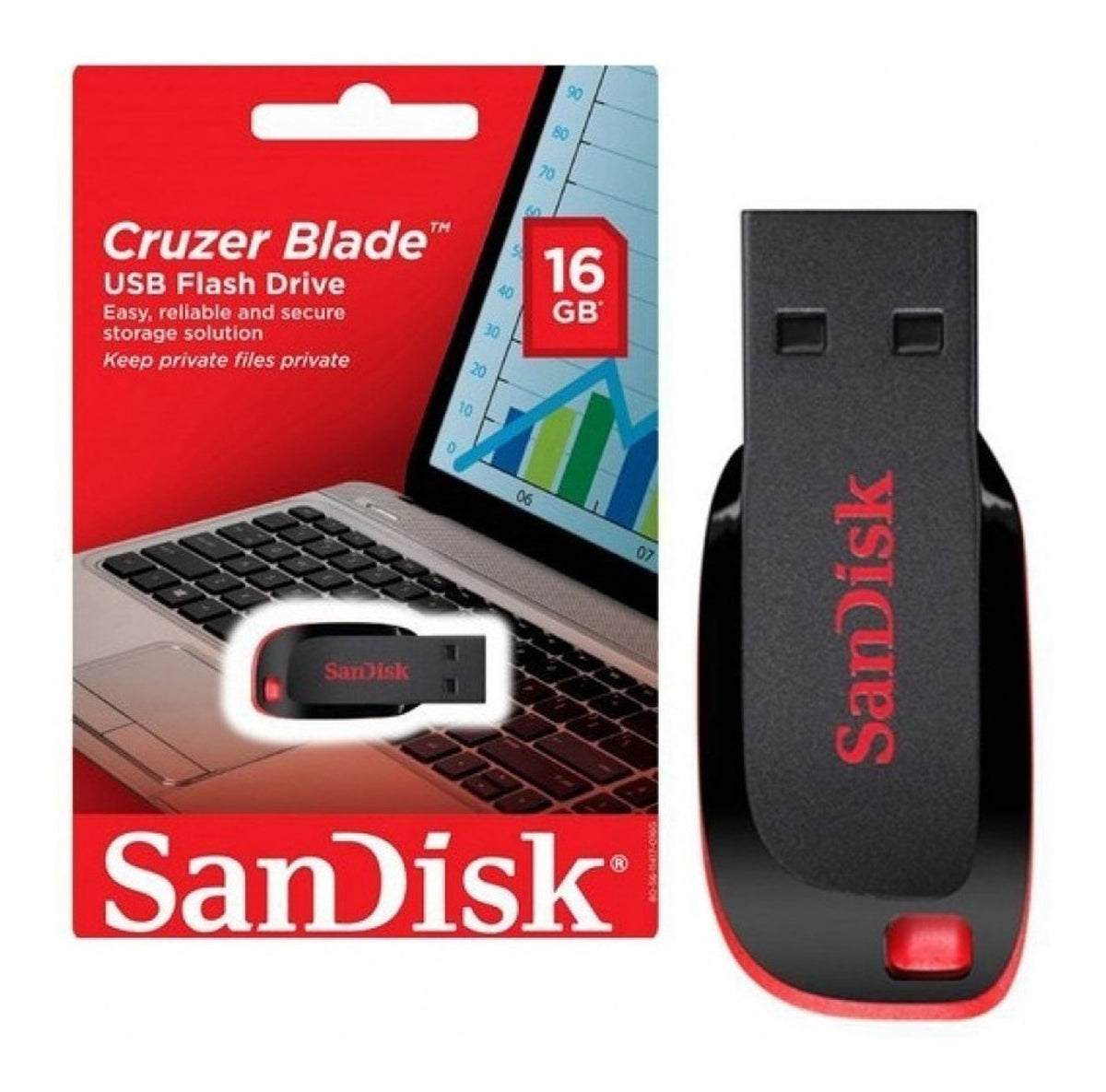 SanDisk Cruzer Blade (16GB/ 32GB/ 64GB/ 128GB)