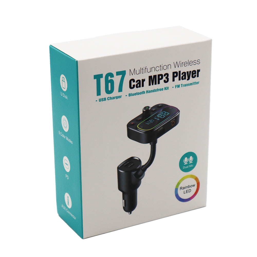 Multifunction Wireless Car MP3 Player USB Charger(T67)