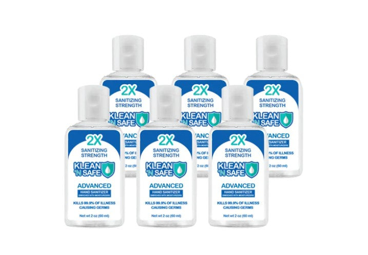 Klean n' Safe Hand Sanitizer (2oz/ 60ml) (60 Master cases = 11520 ct. per Pallet) (Unit Price- $0.25)
