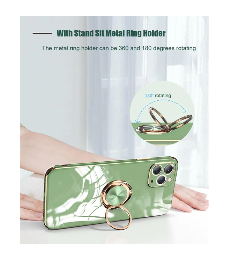 Case- Diamond Ring Meephone Phone Case (For iPhone 13 & 12 Series)