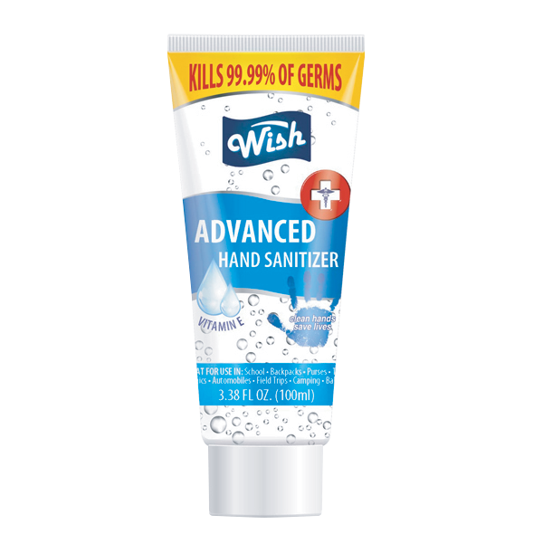 Wish Hand Sanitizer (3.38oz/ 100ml) (144 Cases = 3456 Ct. Per Pallet) (Unit Price- $0.25)