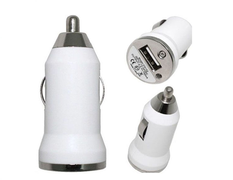 Car Adapter- 1 Port (Packing) - White