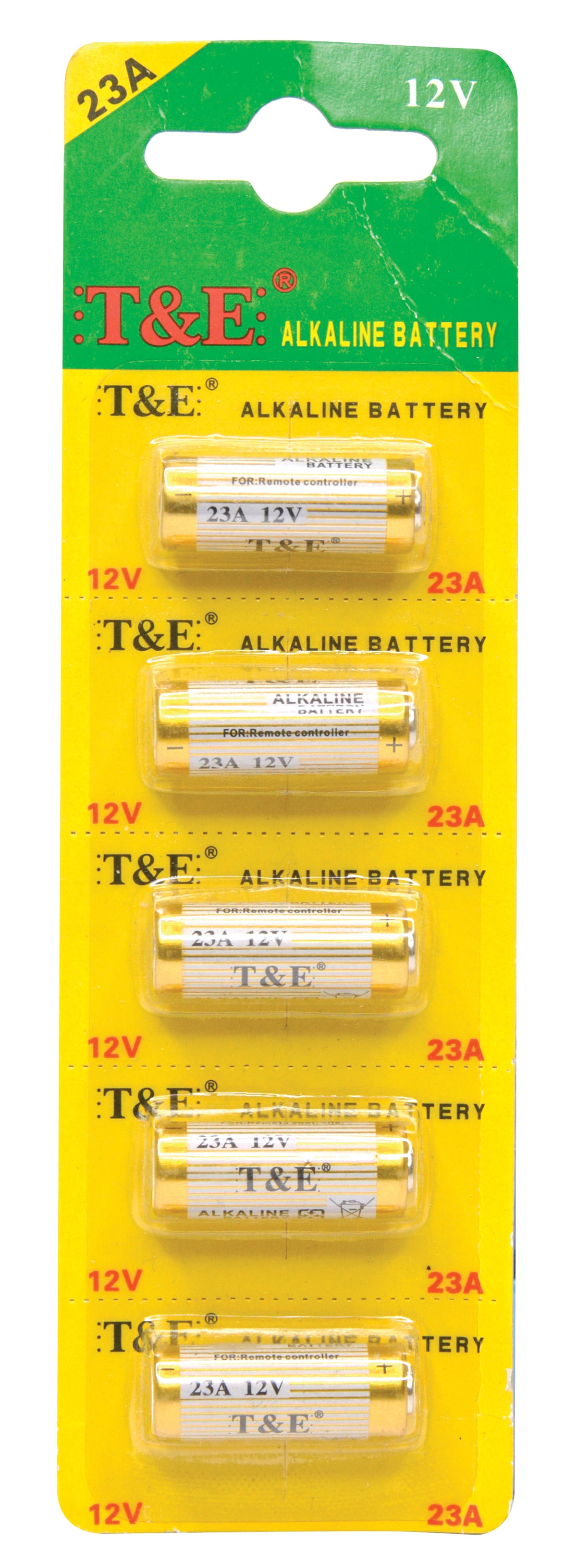 T&E Alkaline Battery(12V /23A)
