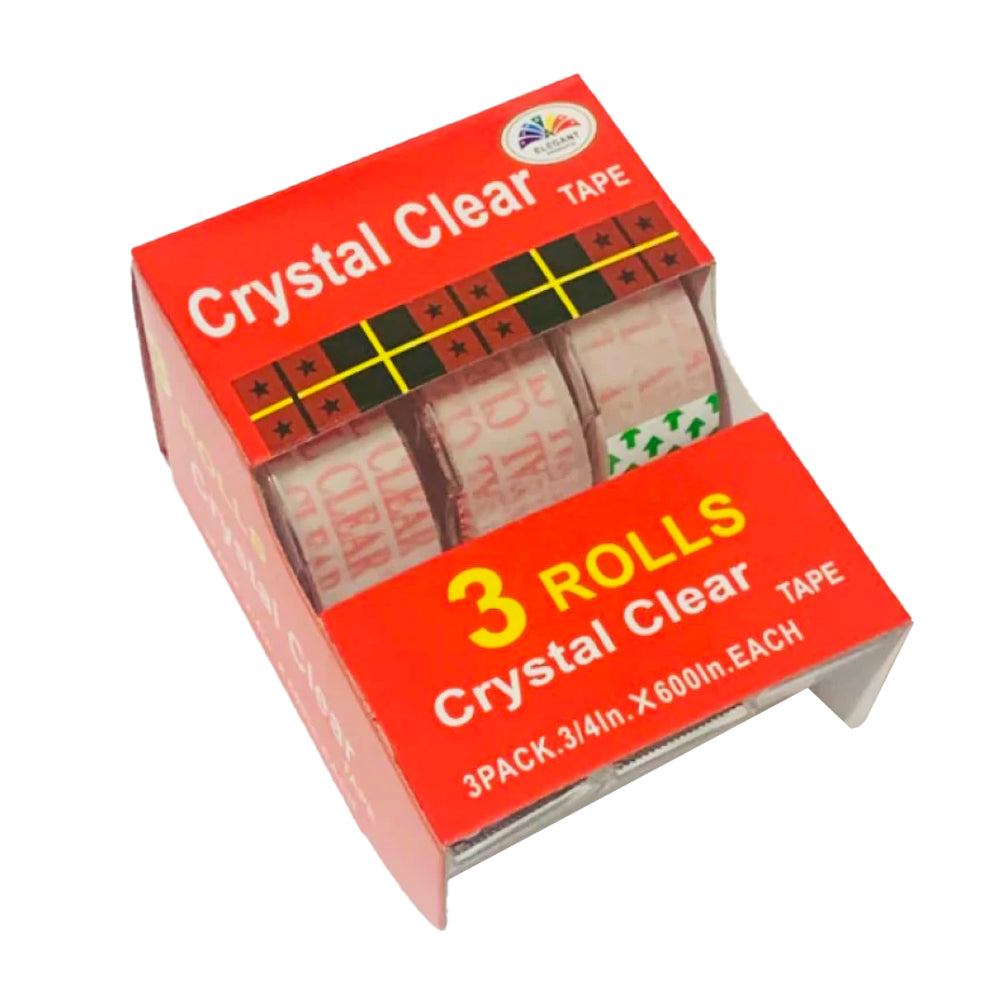 Crystal Clear Tape - 3 Rolls