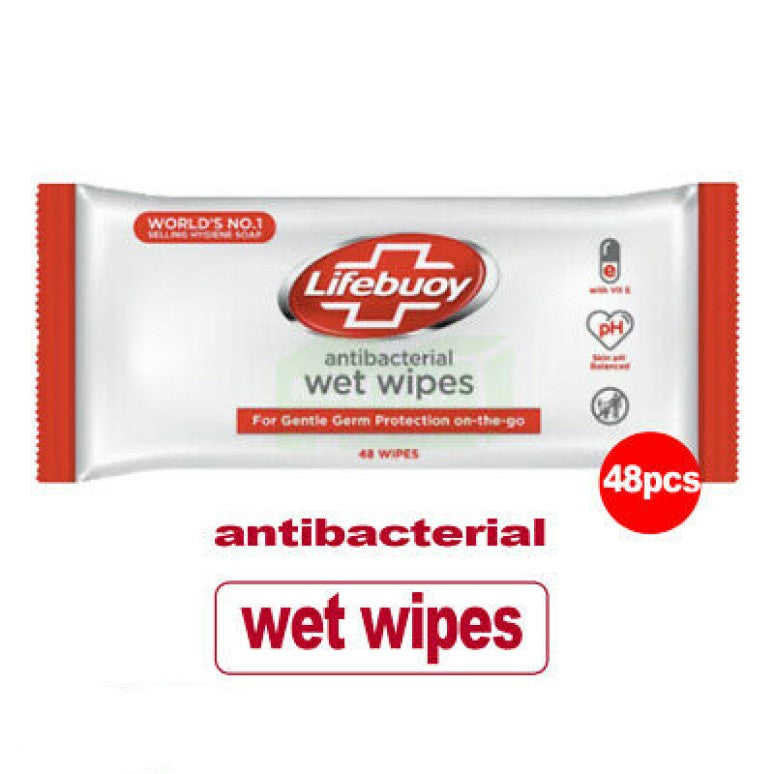 Lifebuoy Antibacterial Wet Wipes (48 wipes)