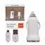 Combo 2 in 1 Chargers- Car Adapter (1 Port), Micro USB (Orange Packaging)