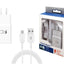 Combo 2 in 1 Charger- 15W Fast Adapter with 3ft/6ft  Type-C Cable (White Packaging)