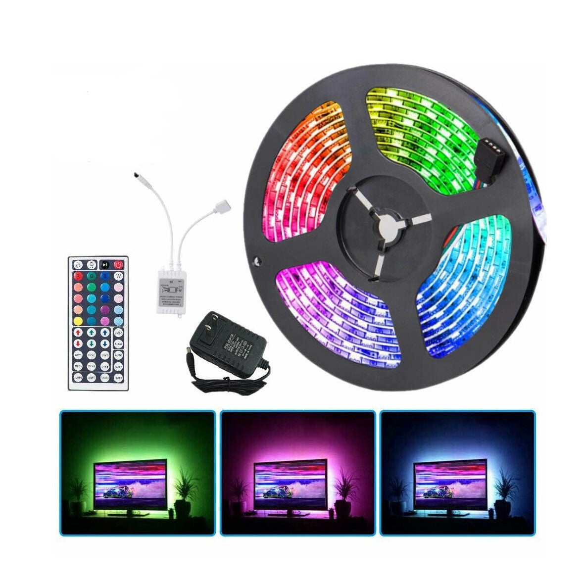 LED Strip Light w/ Remote (5050) - Available on 49ft/ 66ft/ 82ft/ 99ft Length