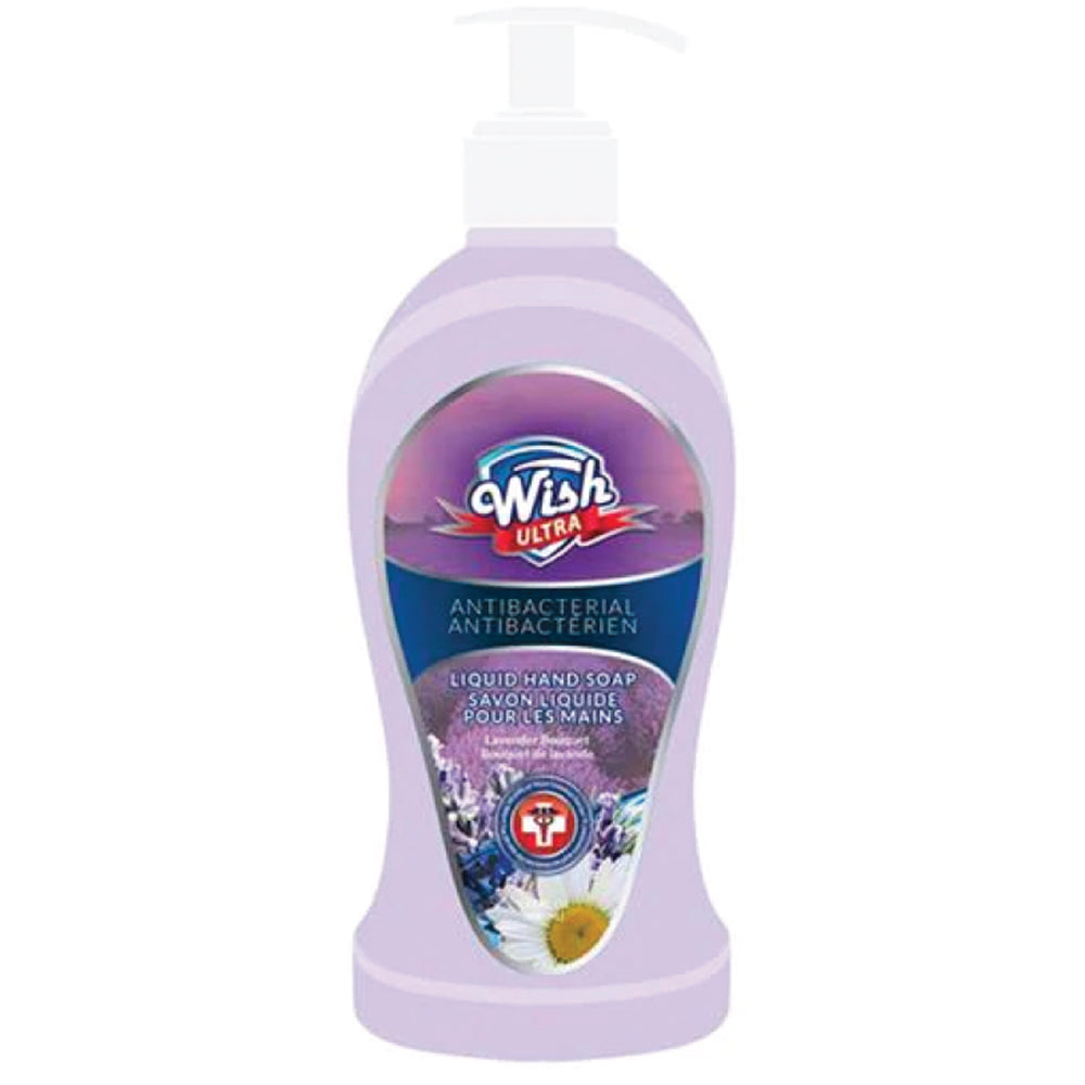 Wish Ultra Antibacterial Liquid Hand Soap (13.5 OZ / 400 ML) (140 Cases = 1680 ct. per Pallet)) (Unit Price- $0.50) - Lavender