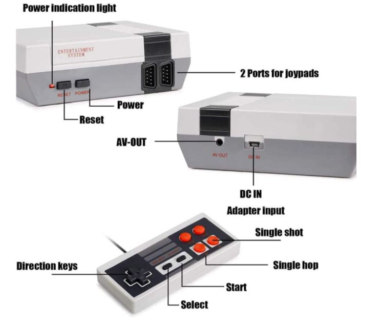 Mini Game Console (620 Built-in Games)