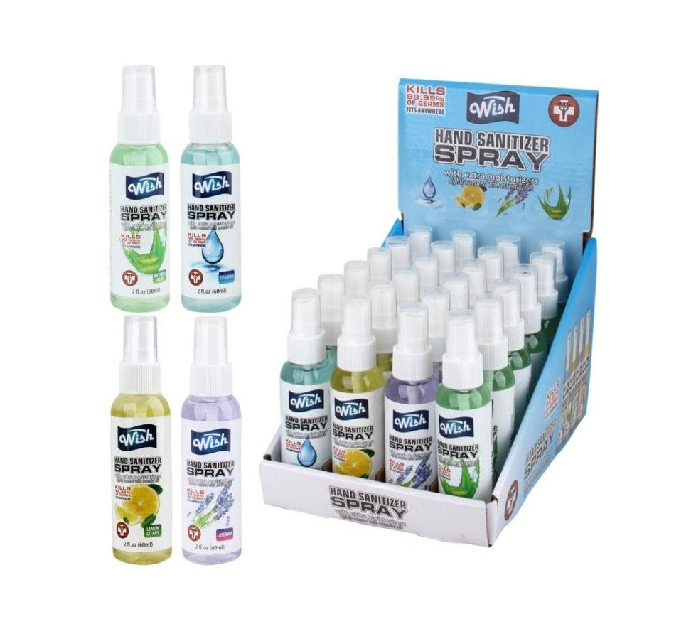 Wish Hand Sanitizer Spray (2 oz./ 60ml) (48 pcs/ pack) (Unit Price - $0.50)