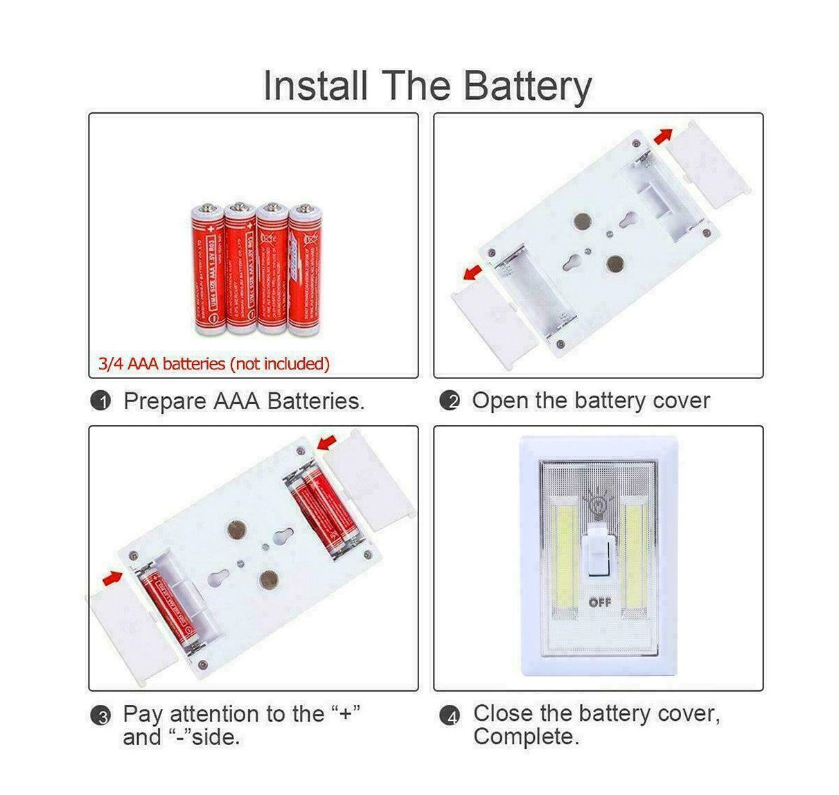 Night Light Switch (Regular Switch, 2 Light Stripes) - ZF194L/KL-1703