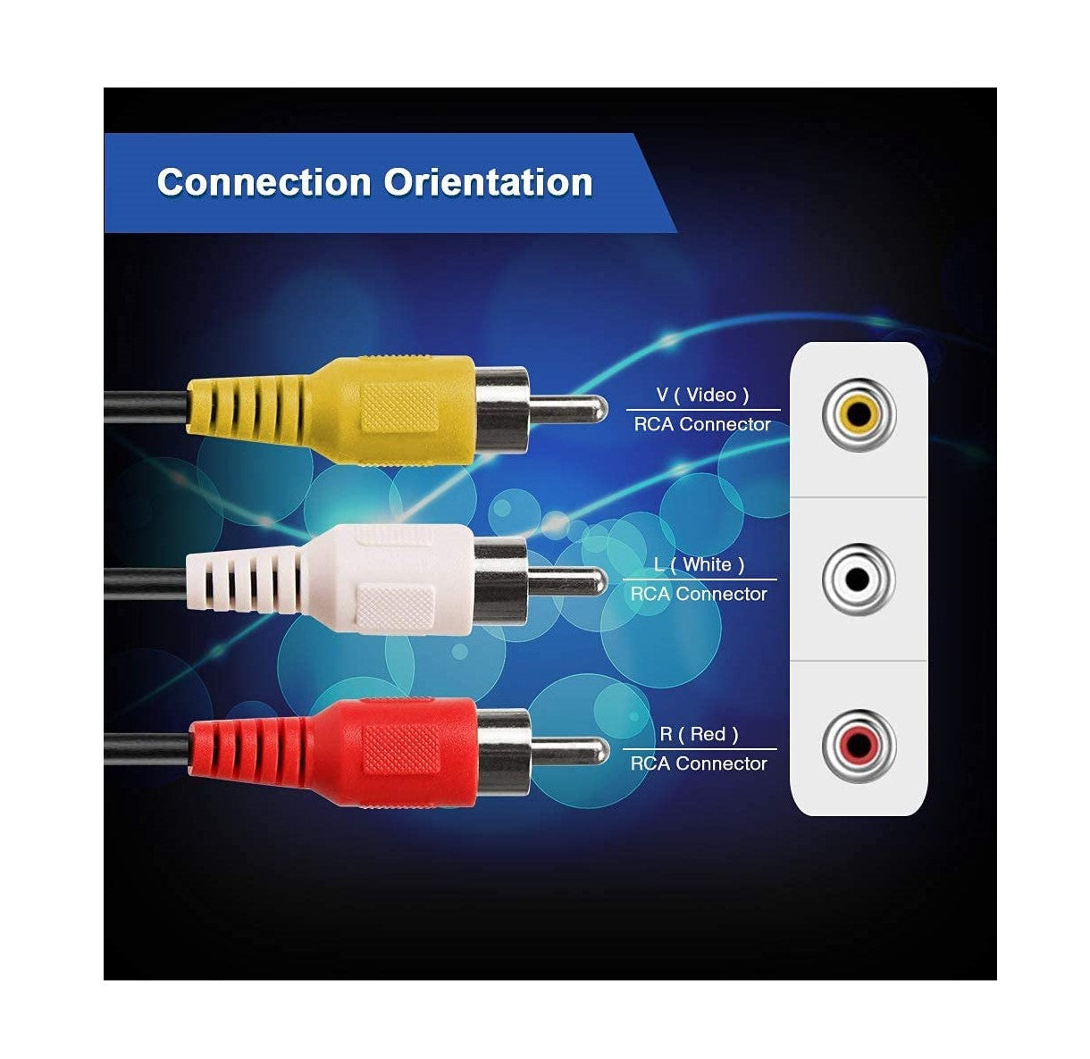 Red yellow white wii hot sale cable