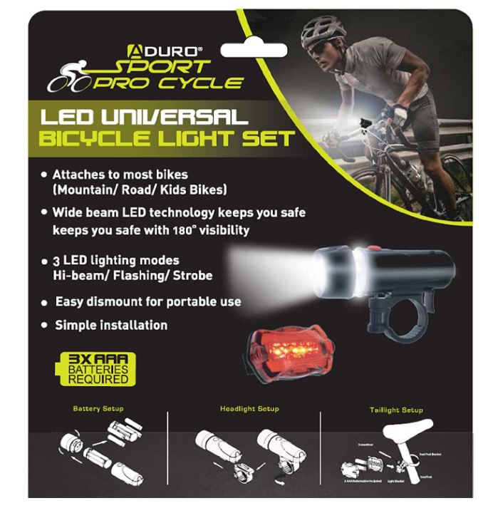 Aduro sport bicycle led clearance headlight