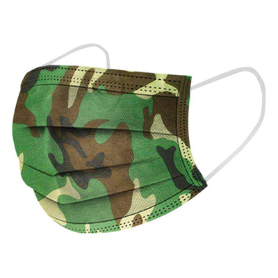 Camouflage Mask - 50pcs / Box (Individually Wrapped)