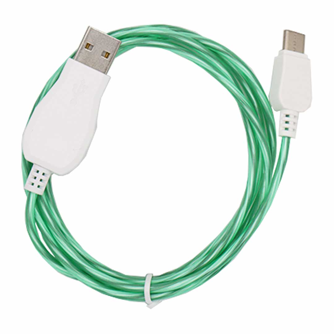 LED Light up USB to Type-C Cable- 3ft