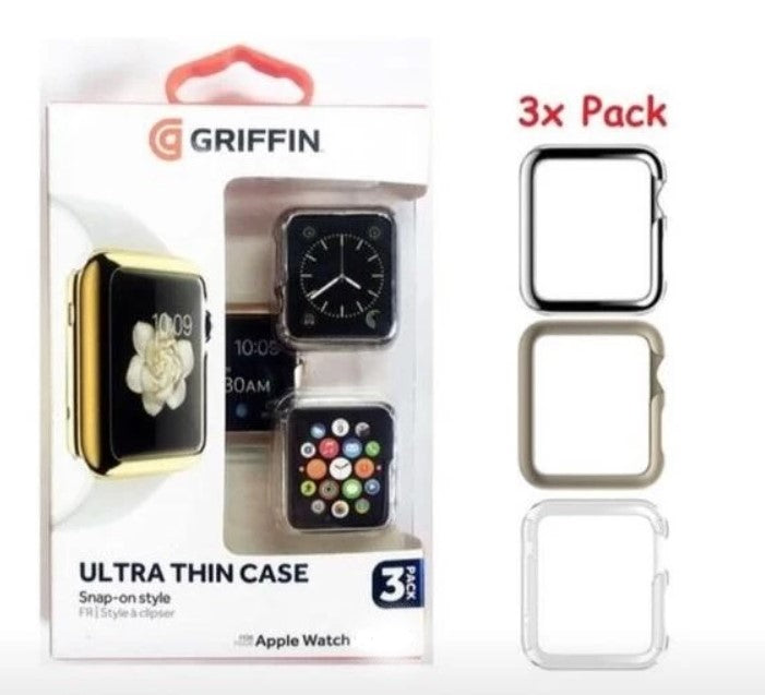 Griffin Ultra Thin Case For Apple Watch 3-Pack (42mm)
