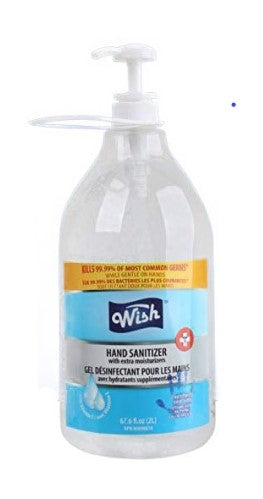Wish Hand Sanitizer (67.7 oz / 2L) ( 6pcs per case) (Unit Price- $2.50)