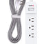 ICONQ - 3 Outlet + 3 USB Port Power Strip - IQ-200