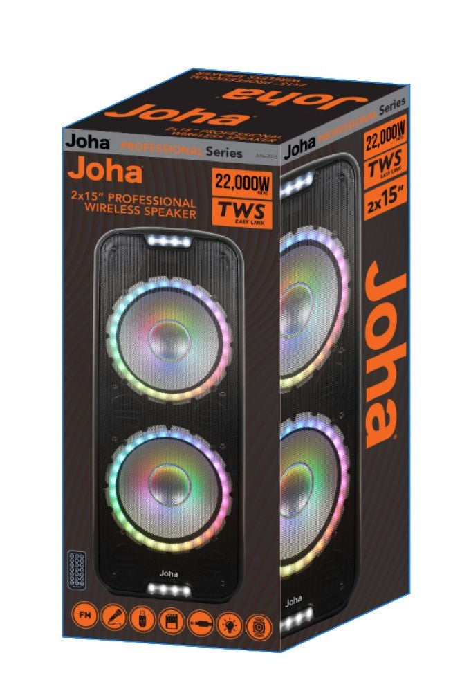 Joha Wireless Speaker (JOHA-2015) [22000 W. PMPO]