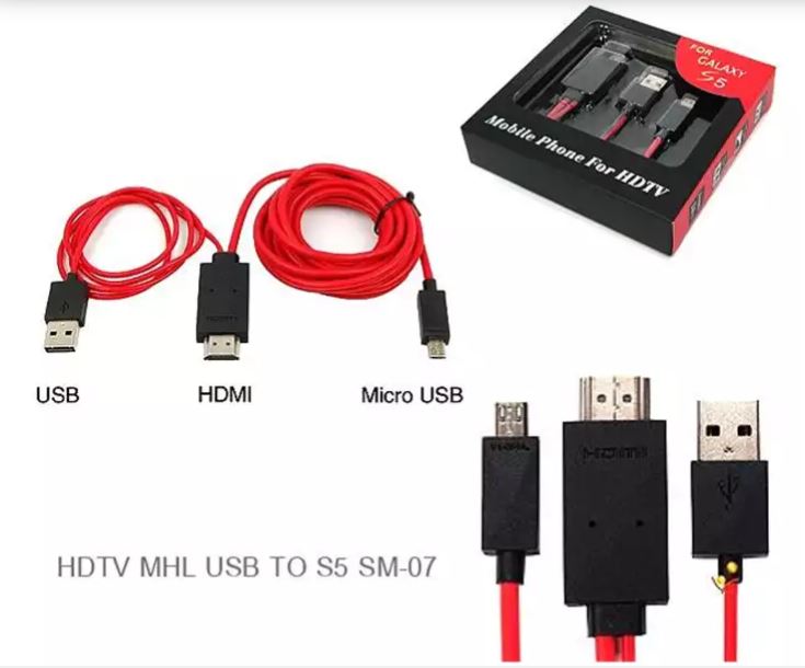 HDTV MHL to HDMI Cable Kit for Android/ Samsung (6ft)