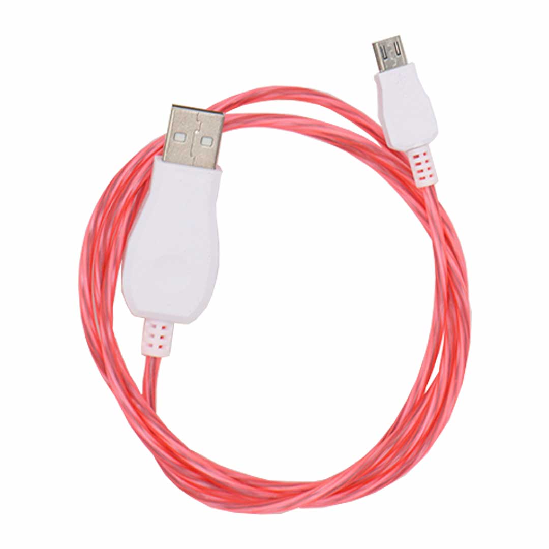 LED Light up Cable for Micro USB (V8/ V9) - 3ft
