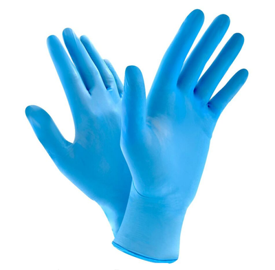 Pure Gloves Nitrile Powder Free Disposable Gloves (100 in a box) (Blue)